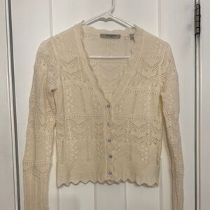 All Saints Cream Cardigan Sweater